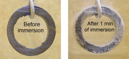 The corrosive effect of drain cleaners on metal